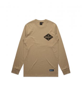 Alosange long sleeve brown organic cotton IDNT front
