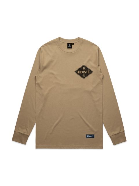 Alosange long sleeve brown organic cotton IDNT front