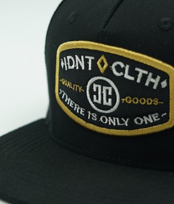 Muna mesh cap black IDNT detail