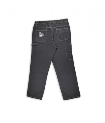 Carpi Pant grey zebra organic cotton IDNT back detail