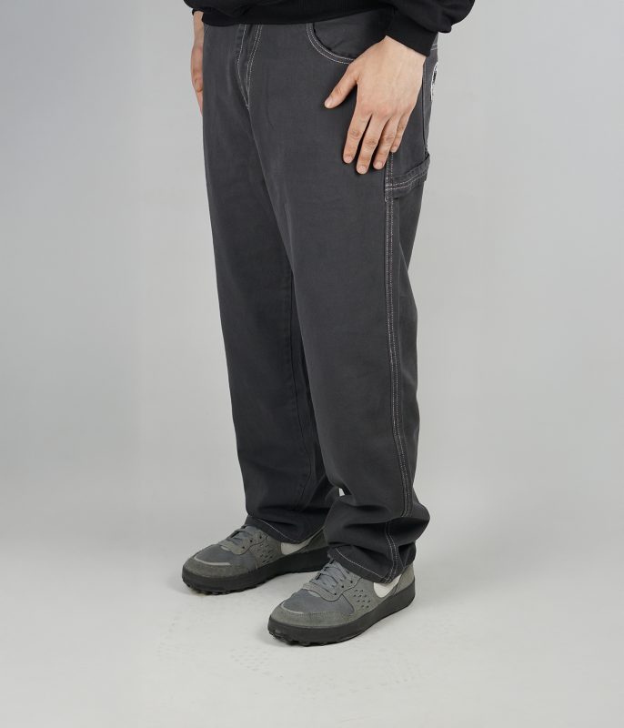 Carpi Pant grey zebra organic cotton IDNT front
