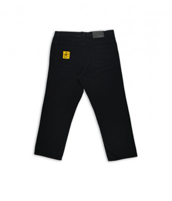 Wiracocha pant liso black organic cotton IDNT back