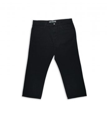 Wiracocha pant liso black organic cotton IDNT front