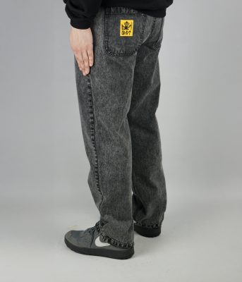 Wiracocha pant black hash organic cotton IDNT back