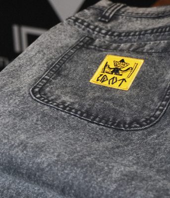 Wiracocha pant black hash organic cotton IDNT detail