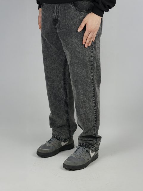 Wiracocha pant black hash organic cotton IDNT front