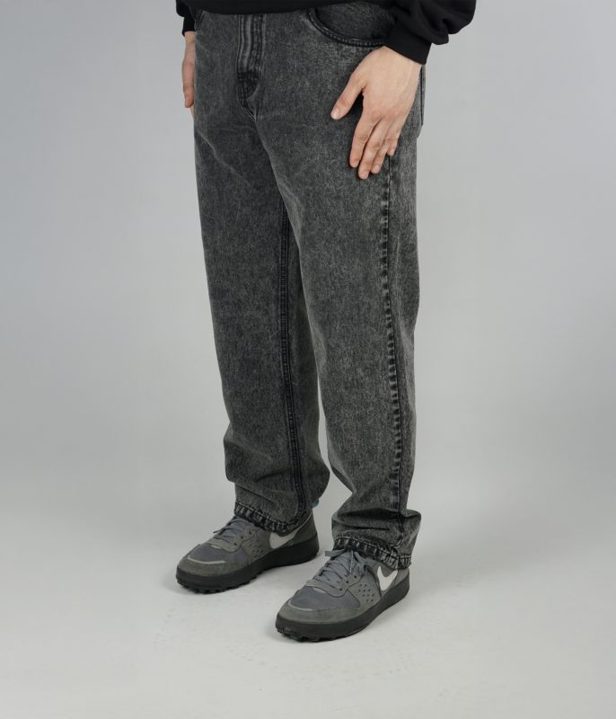 Wiracocha pant black hash organic cotton IDNT front