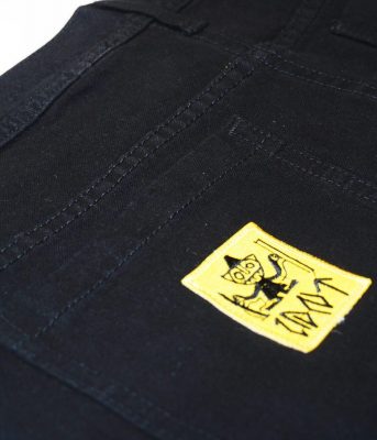 IDNT® Wiracocha Pant black hash – wide-leg organic cotton pants Barcelona