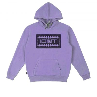 Placa hoodie purple organic cotton IDNT front