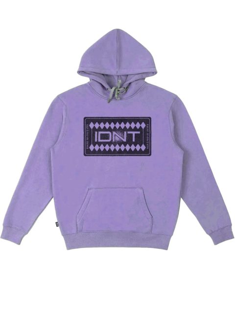 Placa hoodie purple organic cotton IDNT front