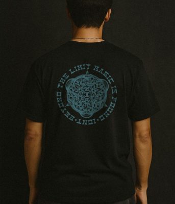 IDNT® Snake T-Shirt black – original snake graphic organic cotton tee Barcelona