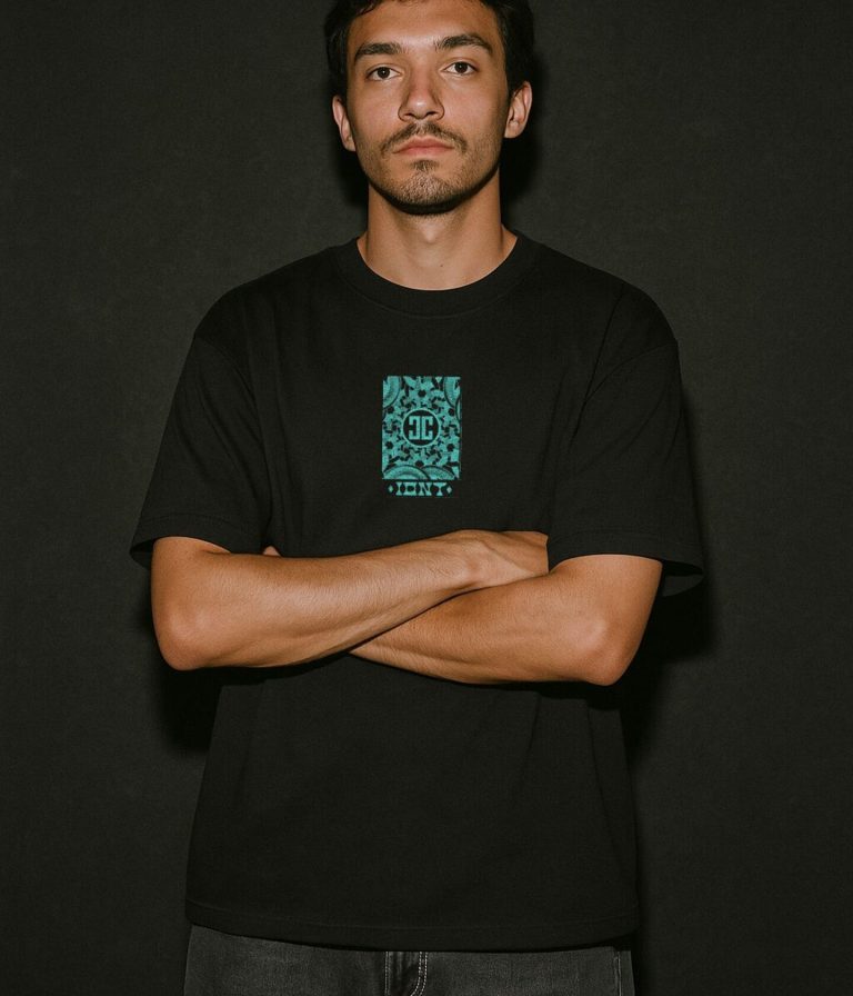 IDNT® Snake T-Shirt black – original snake graphic organic cotton tee Barcelona