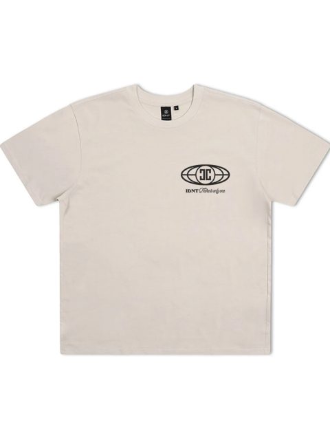 Uni-verse t-shirt bone organic cotton IDNT front