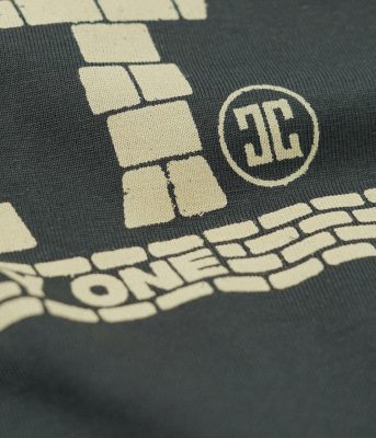 Wall t-shirt gray organic cotton IDNT print detail