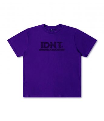 Wall t-shirt purple organic cotton IDNT product