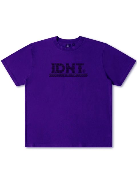 Wall t-shirt purple organic cotton IDNT product
