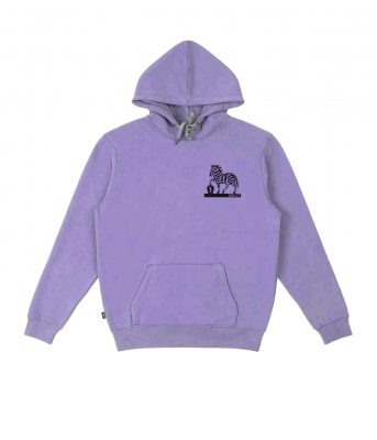 Key Zebra hoodie purple organic cotton IDNT front 2